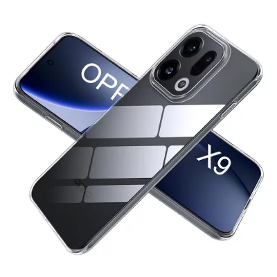 HTDMOBILES Coque pour Oppo Find X9 5G - housse etui silicone gel fine + verre trempe - TRANSPARENT TPU -