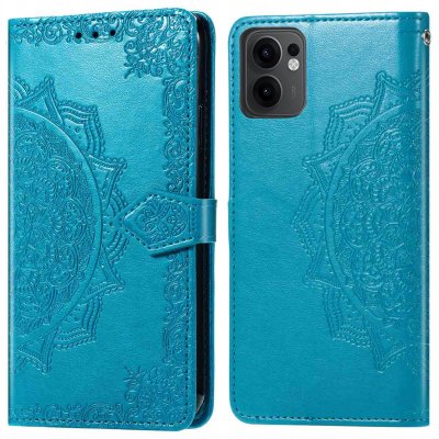 IMOSHION Coque pour Oppo Reno 13 F (5G) Similicuir Turquoise