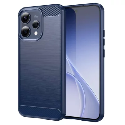 HTDMOBILES Coque Pour Oppo Reno 15 5g - Housse Etui Silicone Gel Carbone + Verre Trempe - Bleu Fonce