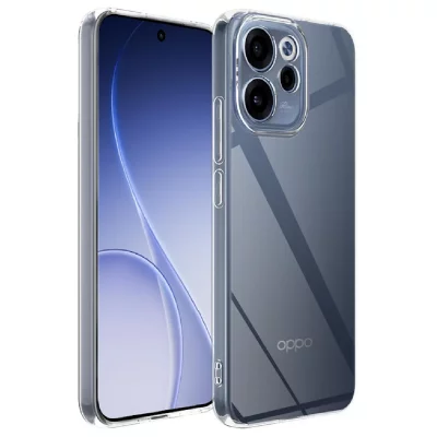 HTDMOBILES Coque Pour Oppo Reno 15 5g - Housse Etui Silicone Gel Fine + Film Ecran - Transparent Tpu