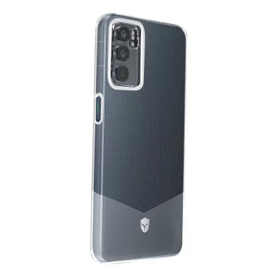 FORCE CASE Coque pour Oppo Reno 6 5G Syst&egrave;me Tryax Anti-chutes 1m Pure Transparent