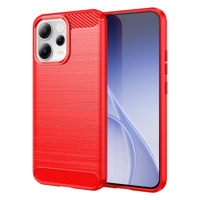 HTDMOBILES Coque pour Oppo Reno15 F / Reno15 FS 5G - housse etui silicone gel carbone + film ecran - ROUGE