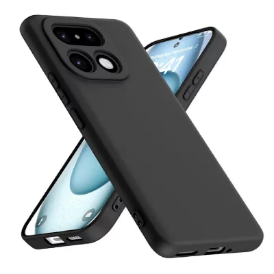 HTDMOBILES Coque pour Realme 16 Pro+ Plus 5G - housse etui silicone gel fine + verre trempe - NOIR -
