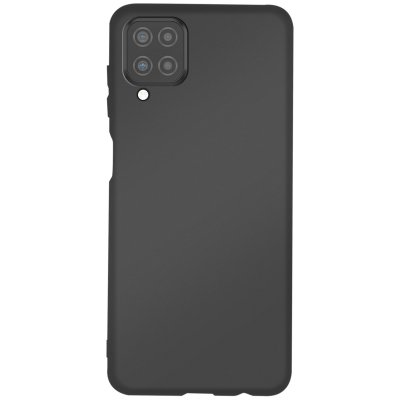 JAYM Coque Pour Samsung Galaxy A12 Premium Silicone Microfibre Noir 