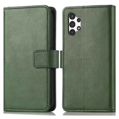 IMOSHION Coque pour Samsung Galaxy A13 (4G) Similicuir Vert