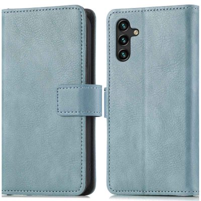 IMOSHION Coque pour Samsung Galaxy A13 (5G),Samsung Galaxy A04s Similicuir Bleu clair
