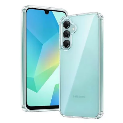 HTDMOBILES Coque pour Samsung Galaxy A17 5G - housse etui silicone gel fine + film ecran - TRANSPARENT TPU