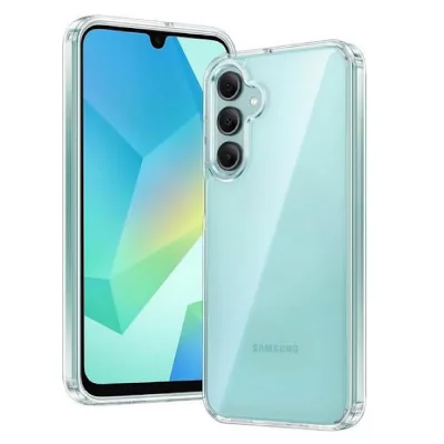 HTDMOBILES Coque pour Samsung Galaxy A17 5G - housse etui silicone gel fine + verre trempe - TRANSPARENT TPU -