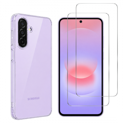 PHONILLICO Coque pour Samsung Galaxy A27 5G et 2 Verres Tremp&eacute; Film Protection Ecran
