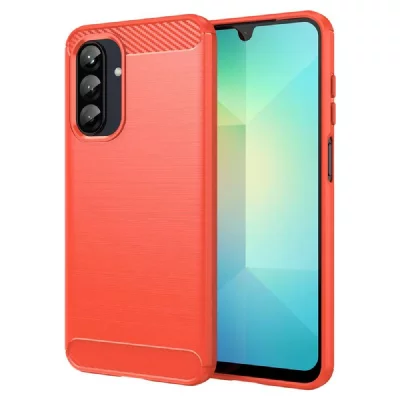 HTDMOBILES Coque Pour Samsung Galaxy A37 5g - Housse Etui Silicone Gel Carbone + Film Ecran - Rouge