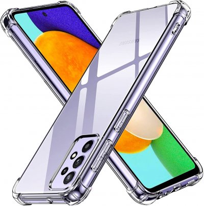 PHONILLICO Coque pour Samsung Galaxy A53 5G - Antichoc Protection Silicone Souple Transparent