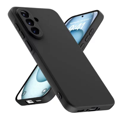 HTDMOBILES Coque Pour Samsung Galaxy A57 5g - Housse Etui Silicone Gel Fine + Film Ecran - Noir