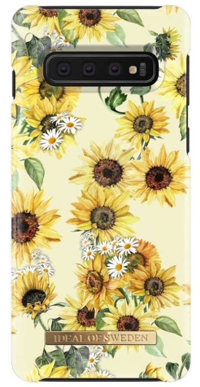 IDEAL OF SWEDEN Coque pour Samsung Galaxy S10 Magn&eacute;tique Sunflower Lemonade jaune