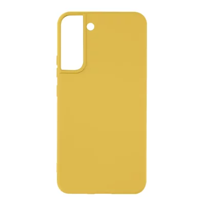 AVIZAR Coque pour Samsung Galaxy S22 Plus Silicone Semi-rigide Finition Soft-touch Fine Jaune 