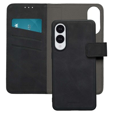 IMOSHION Coque pour Samsung Galaxy S25 Edge Similicuir Noir