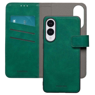 IMOSHION Coque pour Samsung Galaxy S25 Edge Similicuir Vert