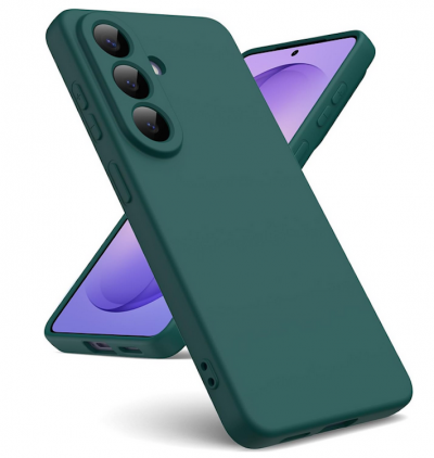 HTDMOBILES Coque pour Samsung Galaxy S26 Plus 5G (S26+) - housse etui silicone gel fine + film ecran - VERT -