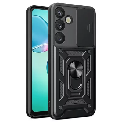 HTDMOBILES Coque pour Samsung Galaxy S26 / S26 Pro 5G - housse etui rigide anti choc + verre trempe - NOIR