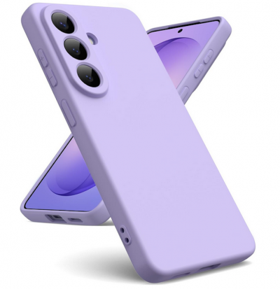 HTDMOBILES Coque pour Samsung Galaxy S26 / S26 Pro 5G - housse etui silicone gel fine + film ecran - MAUVE