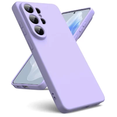 HTDMOBILES Coque pour Samsung Galaxy S26 Ultra 5G - housse etui silicone gel fine + film ecran - MAUVE -