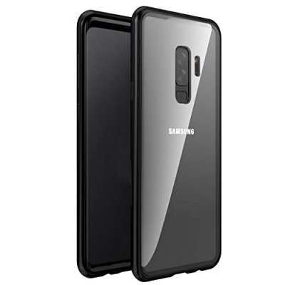 PHONILLICO Coque pour Samsung Galaxy S9 - &reg; - Magn&eacute;tique - M&eacute;tal - Verre tremp&eacute; - Full Protection