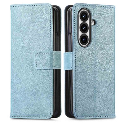 IMOSHION Coque pour Samsung Galaxy Z Fold 7 Similicuir Bleu clair