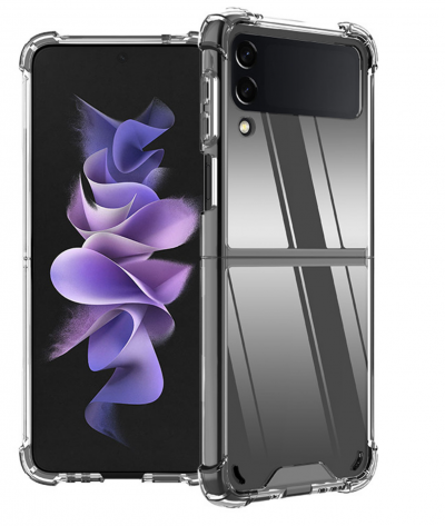 PHONILLICO Coque pour Samsung Z FLIP 3 5G - Antichoc Silicone Souple Transparent
