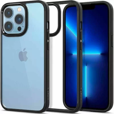 SPIGEN Coque pour Ultra Hybrid pour iPhone 13 Pro Max Noire Mate