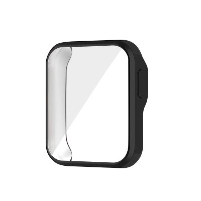 AVIZAR Coque pour Xiaomi Redmi Watch et Mi Watch Lite Int&eacute;grale Tactile Silicone Gel Noir