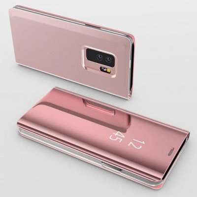 PHONILLICO Coque Rabat Miroir Rose pour Samsung Galaxy S20 - Protection Clear View []