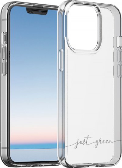 JUST GREEN Coque Recyclable Transparente pour iPhone 13 Pro  - Neuf
