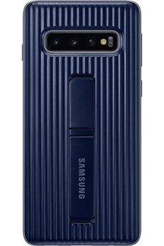SAMSUNG Coque renforcee avec fonction Stand Bleu Galaxy S 10