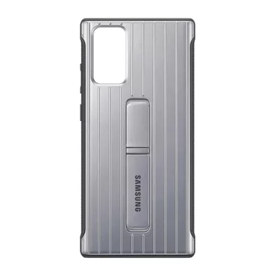SAMSUNG Coque renforc&eacute;e avec fonction Stand pour Galaxy Note 20 Argent - Neuf