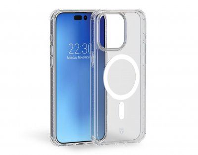 FORCECASE Coque renforc&eacute;e  Magsafe iPhone 15 Pro Max - Transparent