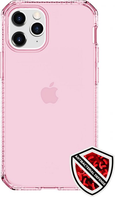 ITSKINS Coque Renforc&eacute;e iPhone 12 / 12 Pro Spectrum Clear Rose  - Neuf
