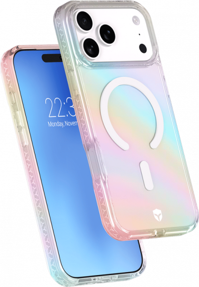 FORCE CASE Coque Renforc&eacute;e MagSafe pour iPhone 17 Pro Max AIR Antichoc 3m Multicolore