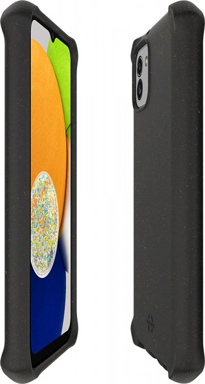 ITSKINS Coque Renforc&eacute;e Samsung G A03 Feronia Bio Terra Noire  - Neuf