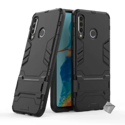 HTDMOBILES Coque rigide anti choc pour Huawei P30 Lite + verre trempe - NOIR