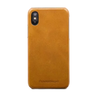 D.BRAMANTE 1928 Coque rigide en cuir camel dbramante1928 pour iphone x/xs