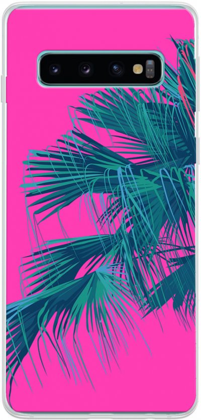BIGBEN CONNECTED Coque rigide Fushia Jungle pour Samsung Galaxy S10 - Neuf