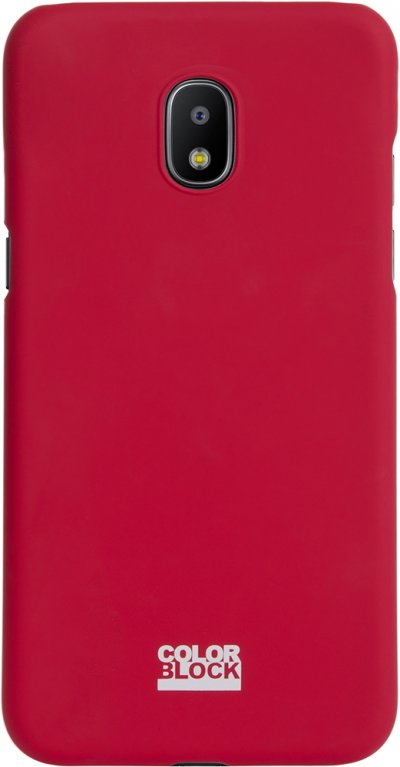 BIGBEN CONNECTED Coque rigide rouge Colorblock pour Samsung Galaxy J3 J330 2017 - Neuf