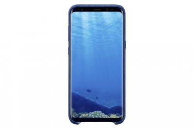 SAMSUNG Coque rigide  ef-xg955al en alcantara bleu pour galaxy s8 + g955