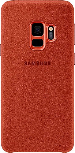 SAMSUNG Coque rigide  ef-xg960ar en alcantara rouge pour galaxy s9
