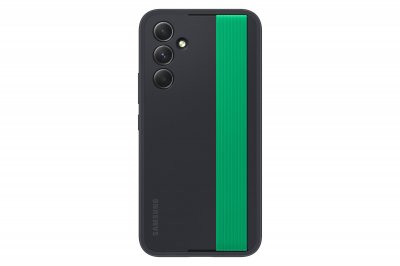 SAMSUNG Coque  G A54 5G Silicone avec lani&egrave;re Noire  - Neuf