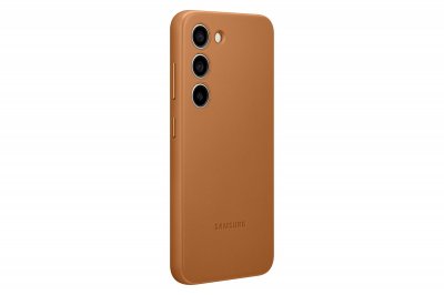 SAMSUNG Coque  G S23 5G en Cuir Camel  - Neuf