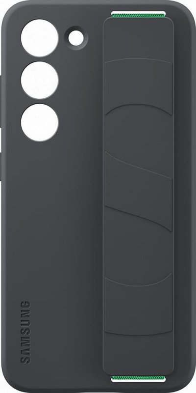 SAMSUNG Coque  G S23 5G Silicone avec lani&egrave;re Noire  - Neuf