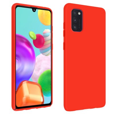 AVIZAR Coque Samsung Galaxy A41 Soft Touch - Rouge