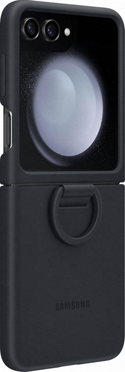 SAMSUNG Coque  Galaxy Z Flip 5 Silicone avec anneau - Marine - Neuf