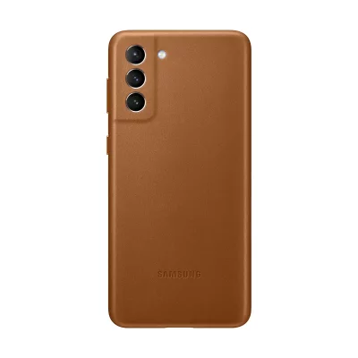 SAMSUNG Coque   S21+ Cuir marron 
