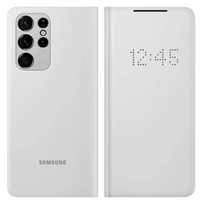 SAMSUNG Coque   S21 Ultra Smart LED View gris 